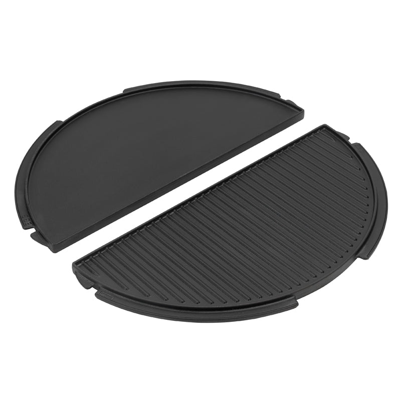 Halbrunde Grillplatte aus Gusseisen