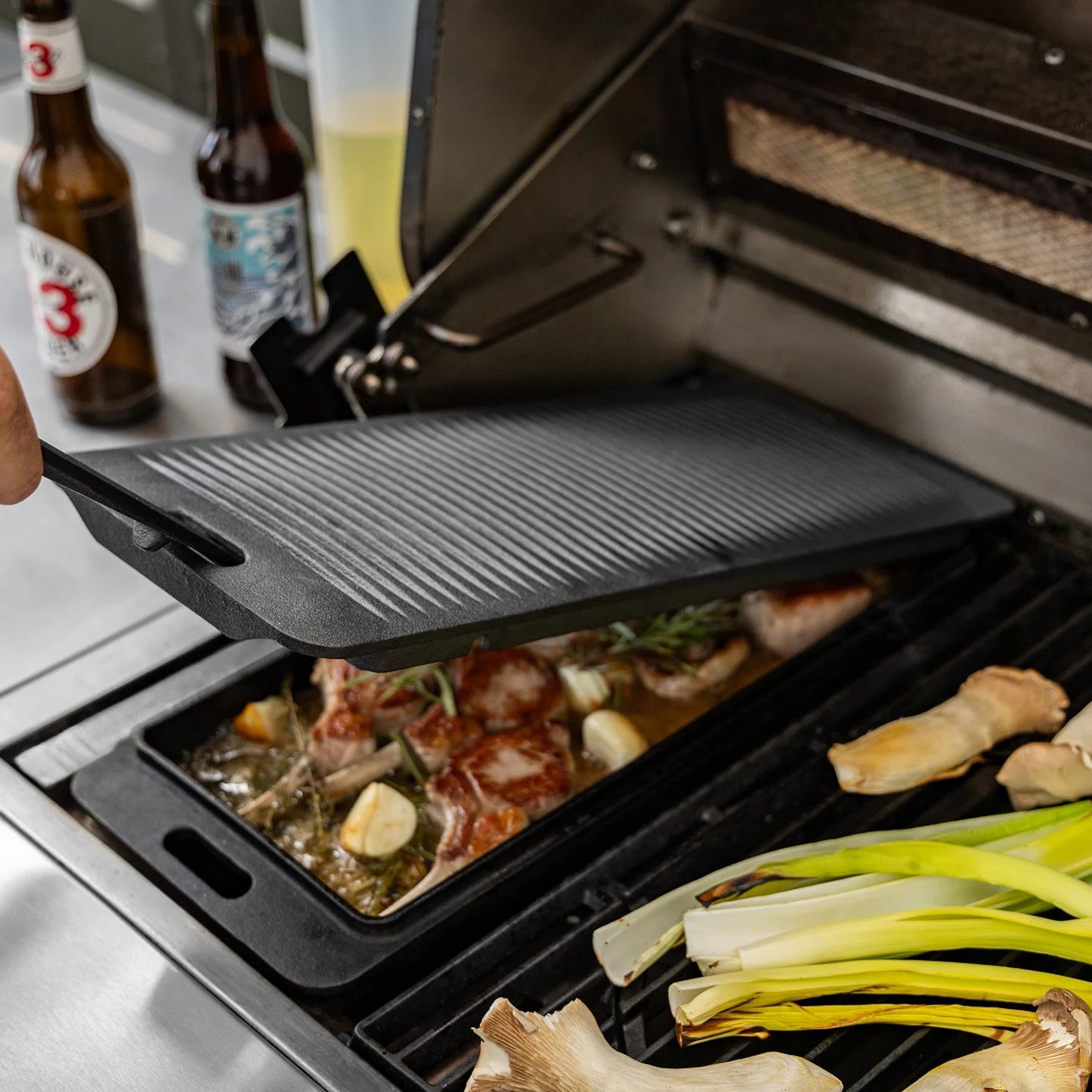 8" Zoll Gusseisen-Grillplatte